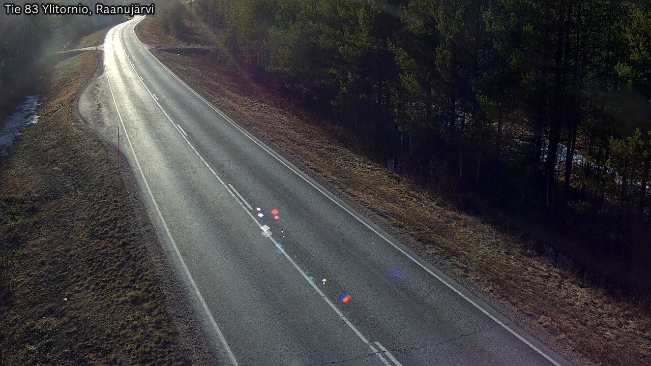 Weather Camera Image Väg 83 Övertorneå, Raanujärvi, Ylitornio, Lappi