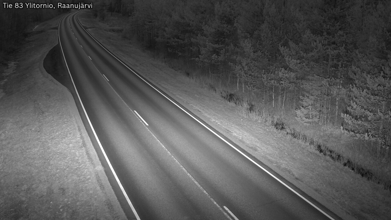 Weather Camera Image Road 83 Ylitornio, Raanujärvi, Ylitornio, Lappi