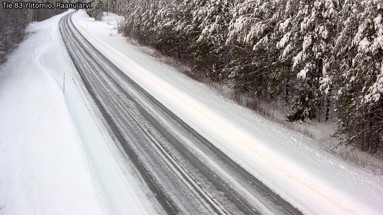 Weather Camera Image Road 83 Ylitornio, Raanujärvi, Ylitornio, Lappi