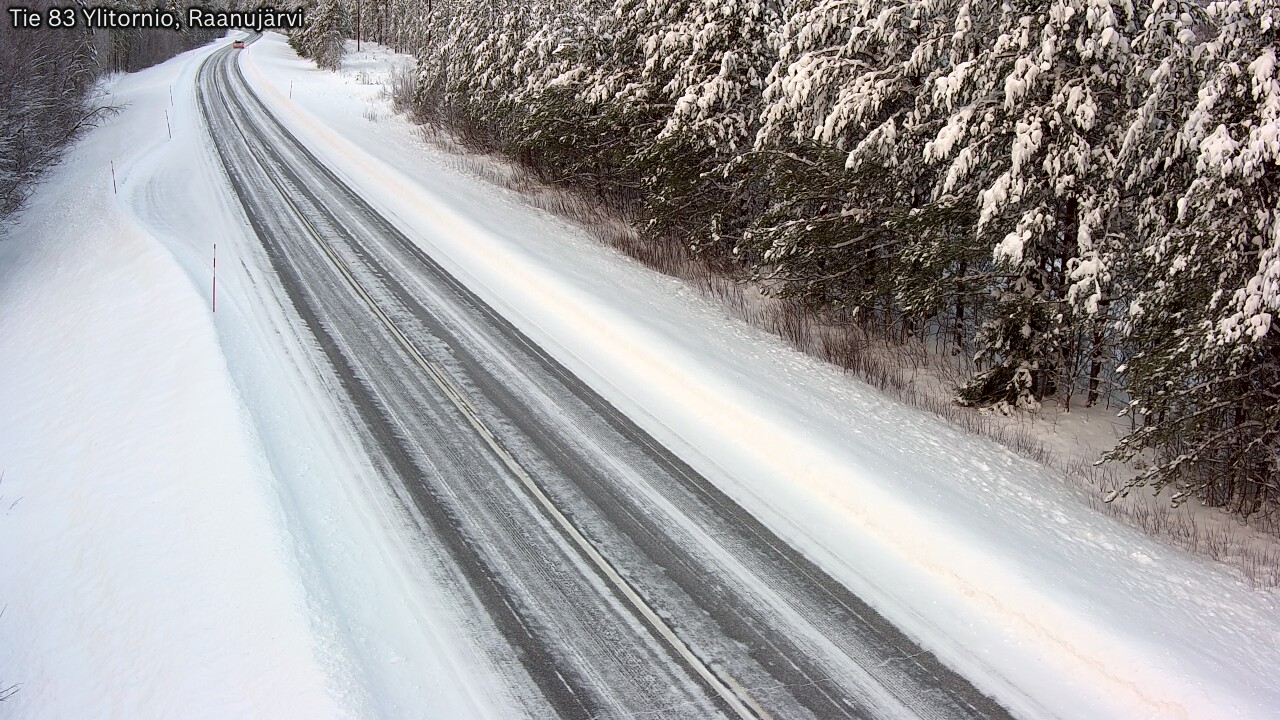 Weather Camera Image Road 83 Ylitornio, Raanujärvi, Ylitornio, Lappi