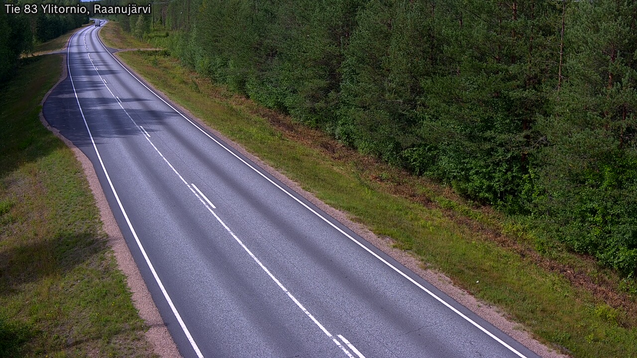 Weather Camera Image Road 83 Ylitornio, Raanujärvi, Ylitornio, Lappi