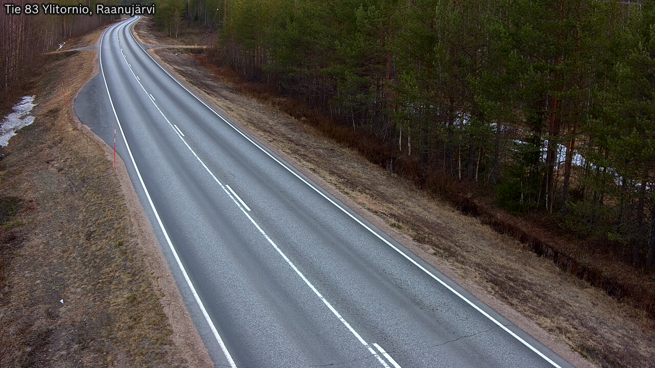 Weather Camera Image Road 83 Ylitornio, Raanujärvi, Ylitornio, Lappi