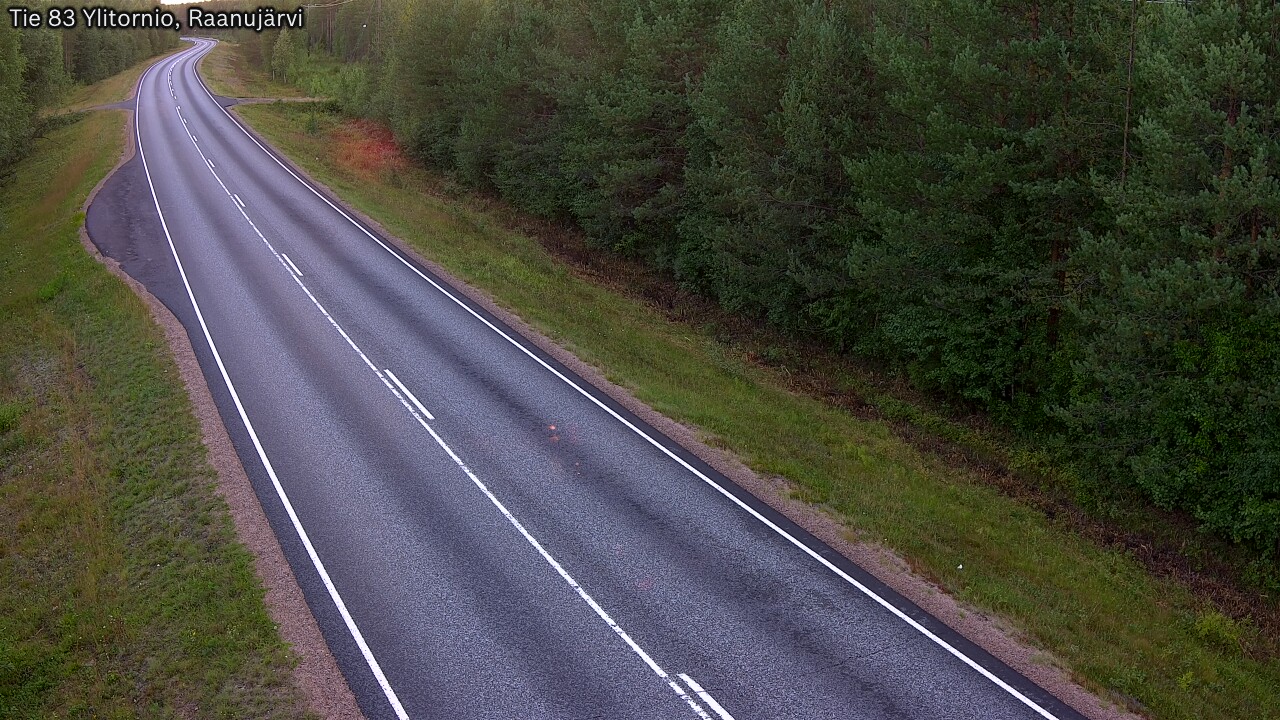 Weather Camera Image Road 83 Ylitornio, Raanujärvi, Ylitornio, Lappi
