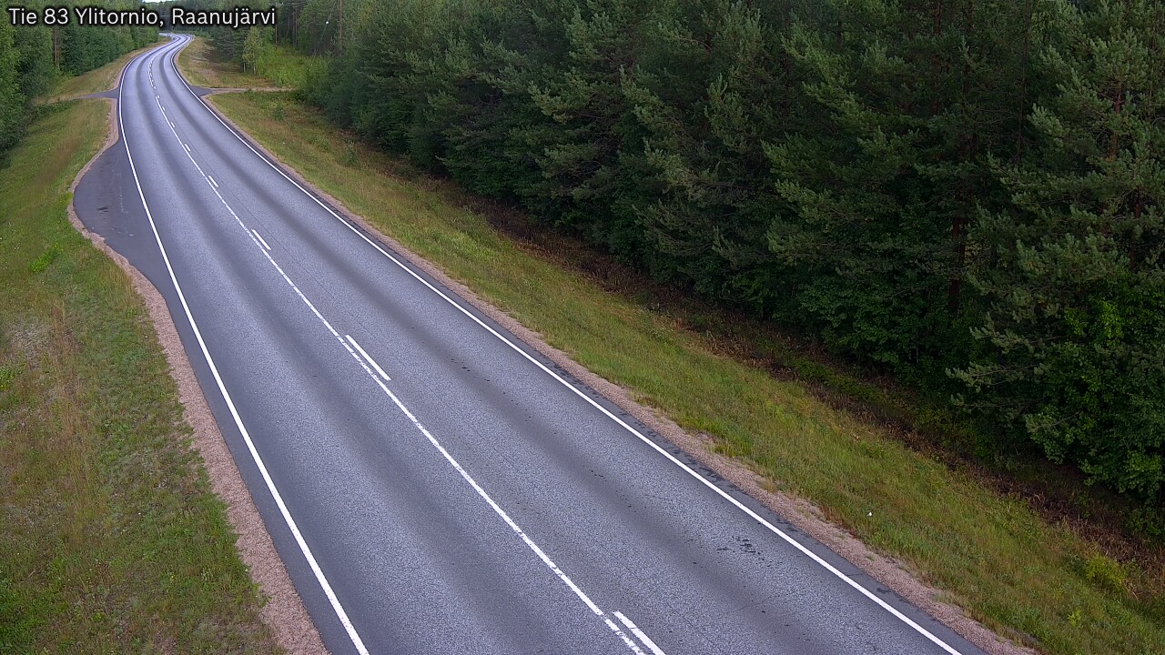 Weather Camera Image Väg 83 Övertorneå, Raanujärvi, Ylitornio, Lappi