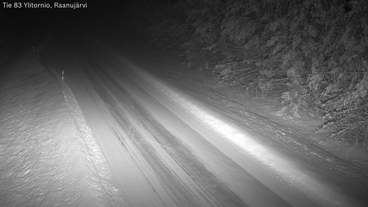 Weather Camera Image Road 83 Ylitornio, Raanujärvi, Ylitornio, Lappi