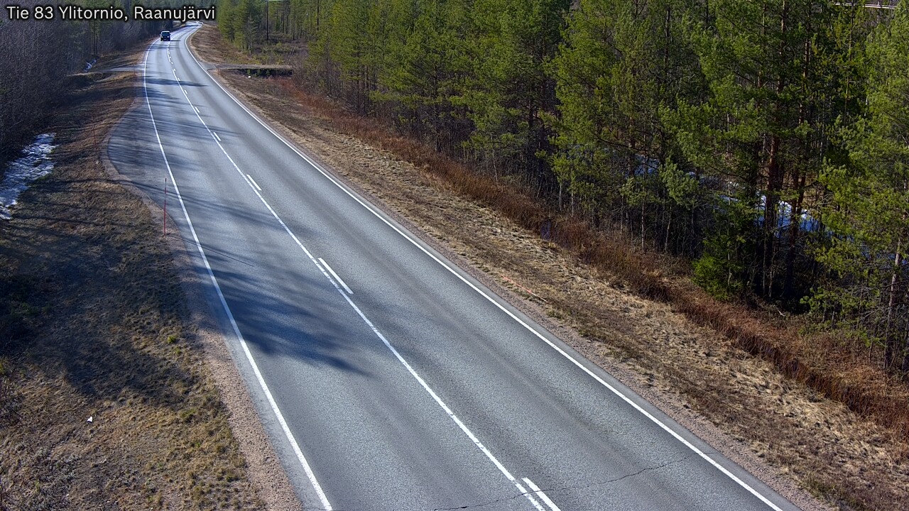 Weather Camera Image Väg 83 Övertorneå, Raanujärvi, Ylitornio, Lappi