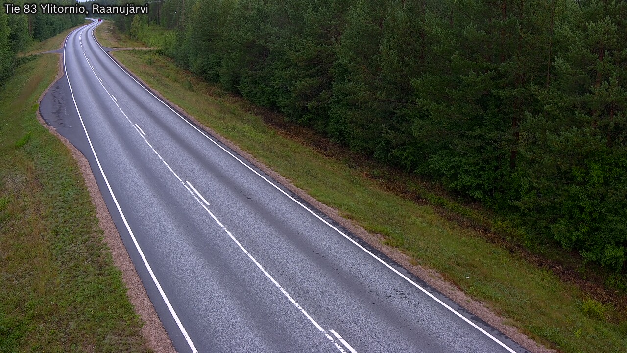 Weather Camera Image Väg 83 Övertorneå, Raanujärvi, Ylitornio, Lappi