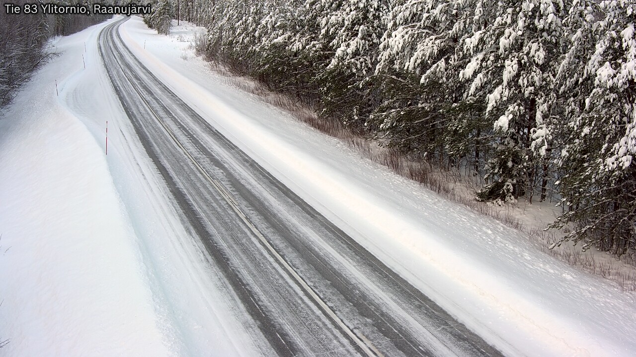 Weather Camera Image Road 83 Ylitornio, Raanujärvi, Ylitornio, Lappi
