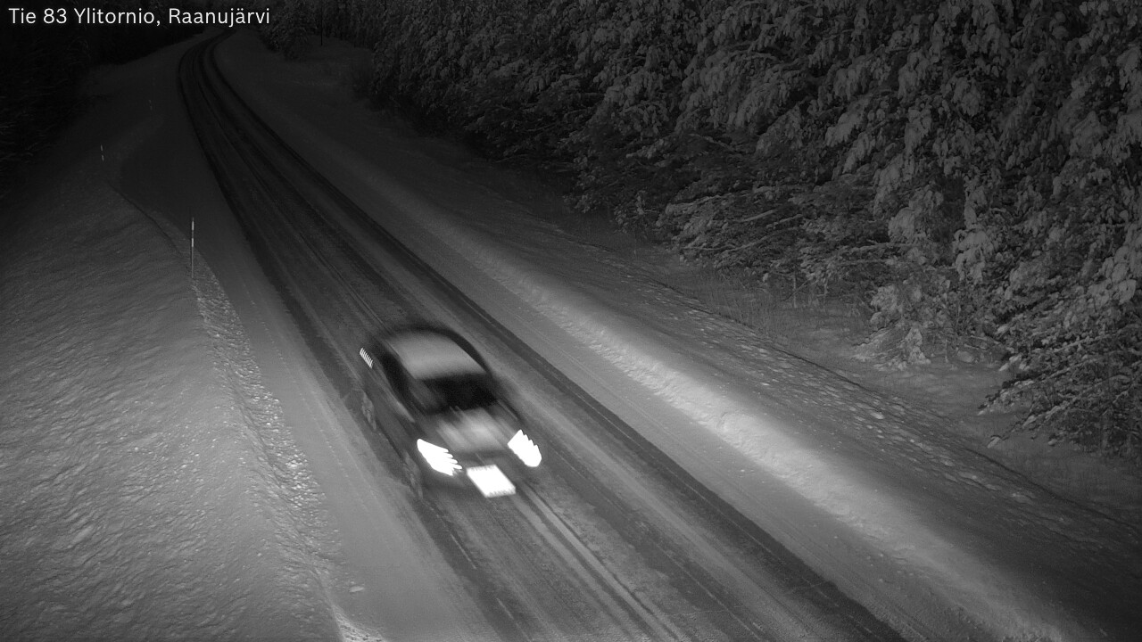 Weather Camera Image Road 83 Ylitornio, Raanujärvi, Ylitornio, Lappi