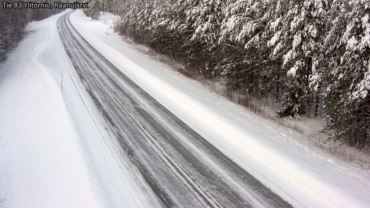 Weather Camera Image Road 83 Ylitornio, Raanujärvi, Ylitornio, Lappi