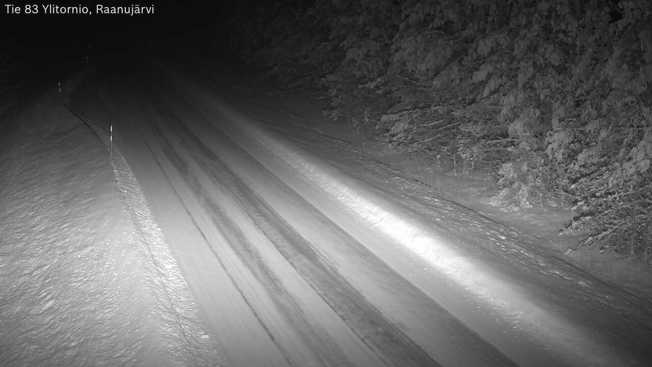 Weather Camera Image Road 83 Ylitornio, Raanujärvi, Ylitornio, Lappi
