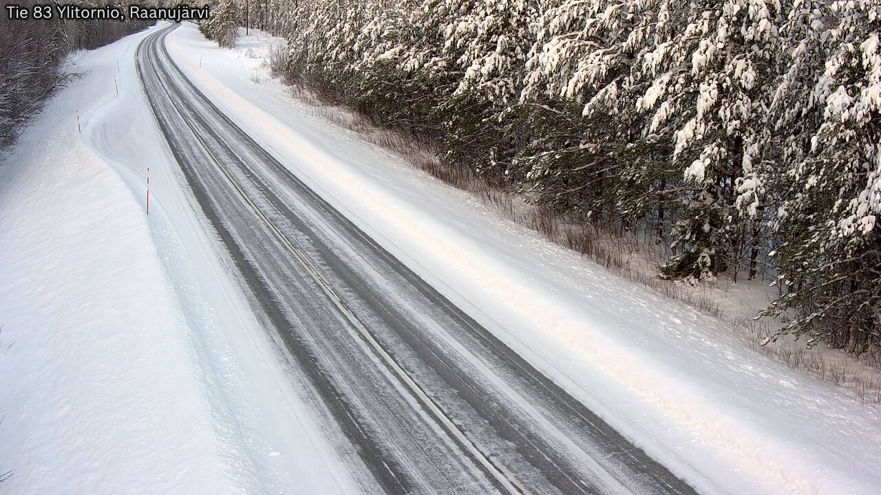 Weather Camera Image Road 83 Ylitornio, Raanujärvi, Ylitornio, Lappi