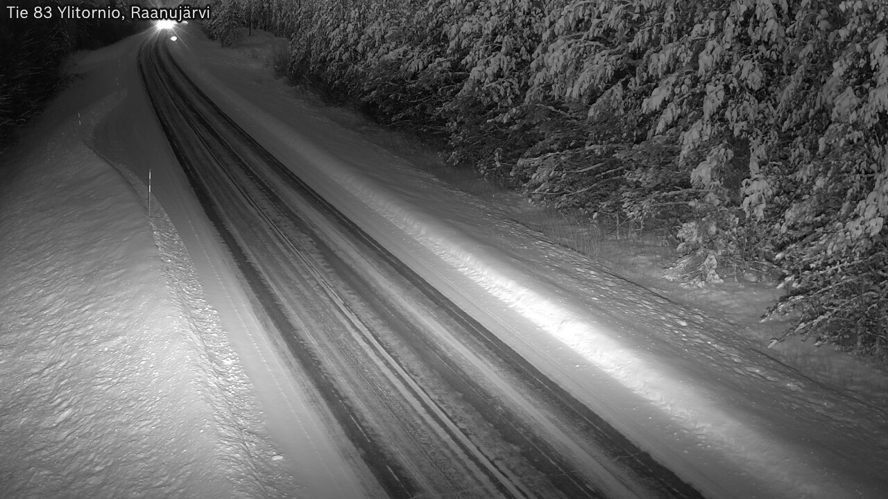 Weather Camera Image Road 83 Ylitornio, Raanujärvi, Ylitornio, Lappi