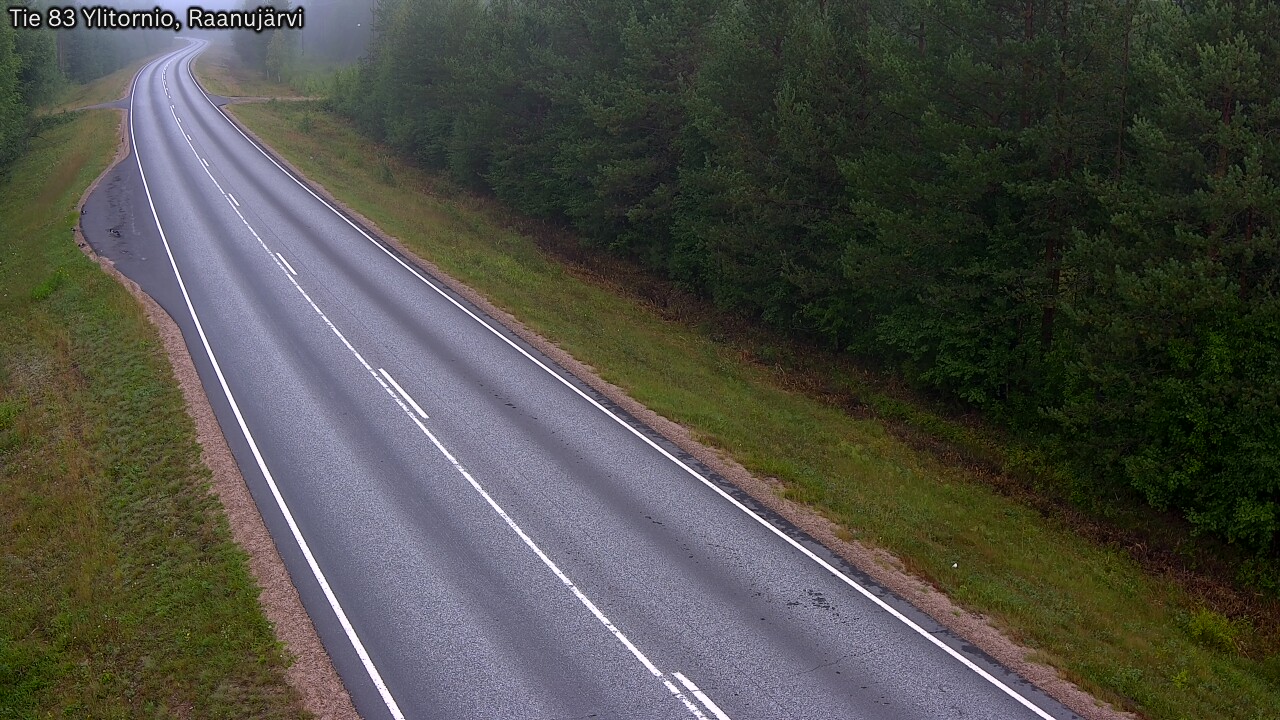 Weather Camera Image Väg 83 Övertorneå, Raanujärvi, Ylitornio, Lappi