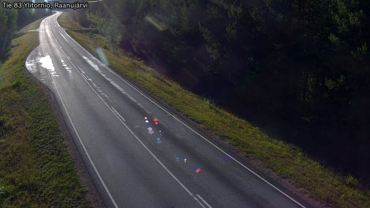 Weather Camera Image Road 83 Ylitornio, Raanujärvi, Ylitornio, Lappi
