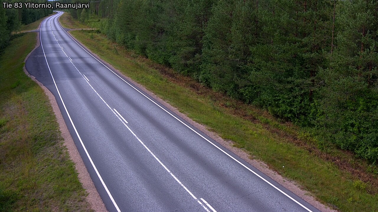 Weather Camera Image Road 83 Ylitornio, Raanujärvi, Ylitornio, Lappi