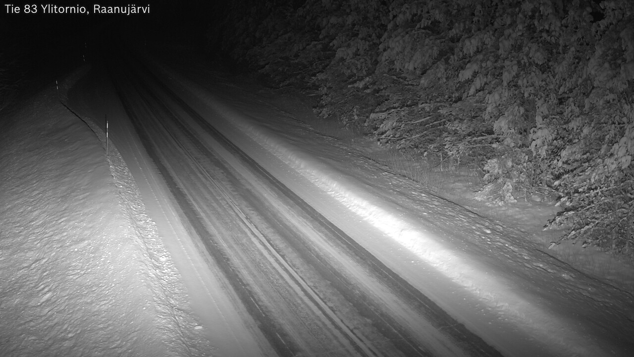 Weather Camera Image Road 83 Ylitornio, Raanujärvi, Ylitornio, Lappi