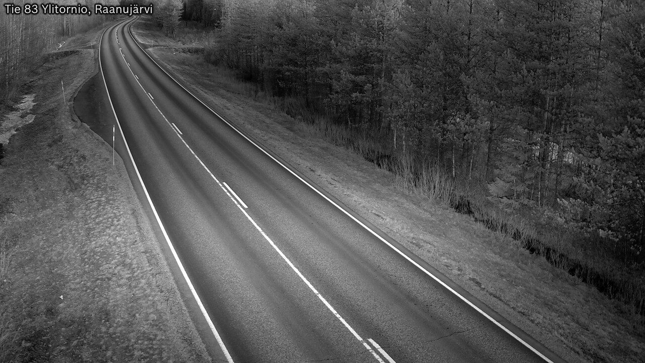 Weather Camera Image Road 83 Ylitornio, Raanujärvi, Ylitornio, Lappi