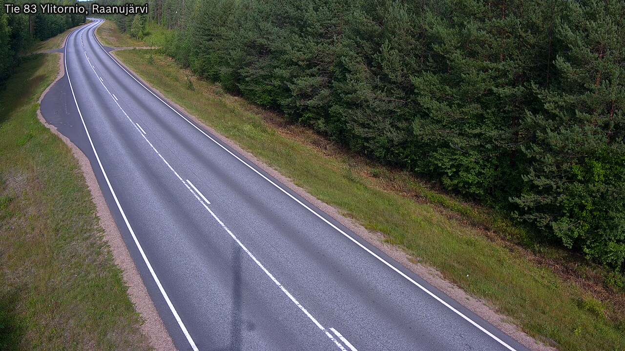 Weather Camera Image Väg 83 Övertorneå, Raanujärvi, Ylitornio, Lappi