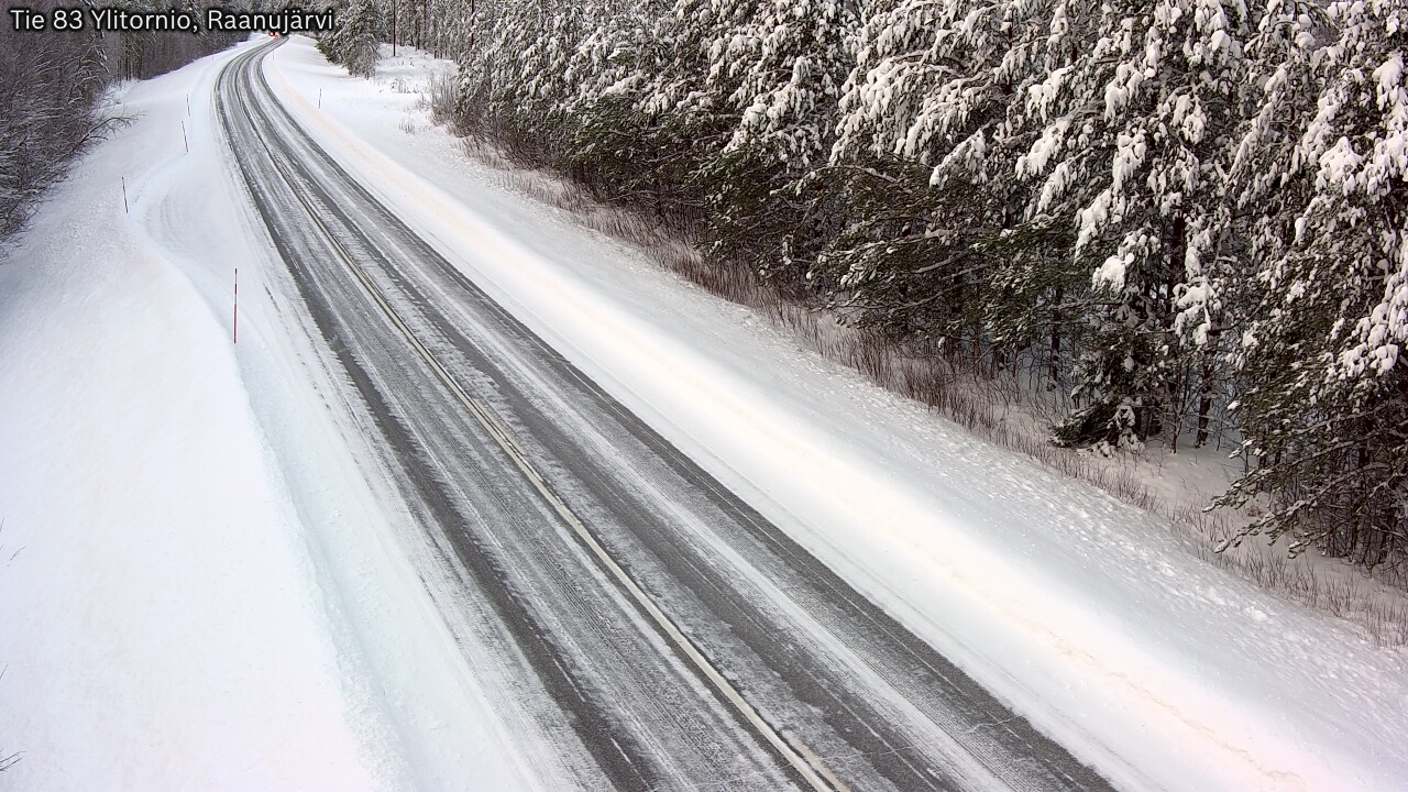 Weather Camera Image Road 83 Ylitornio, Raanujärvi, Ylitornio, Lappi