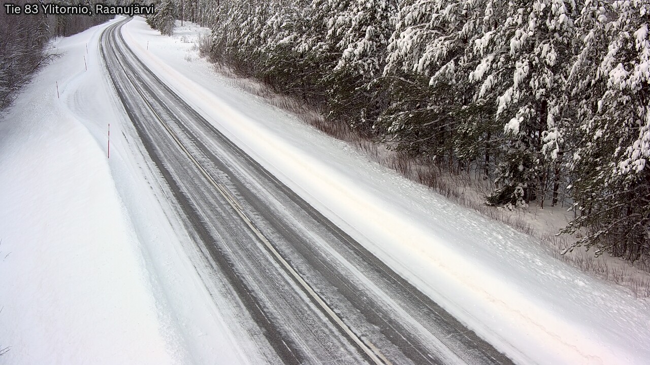 Weather Camera Image Road 83 Ylitornio, Raanujärvi, Ylitornio, Lappi