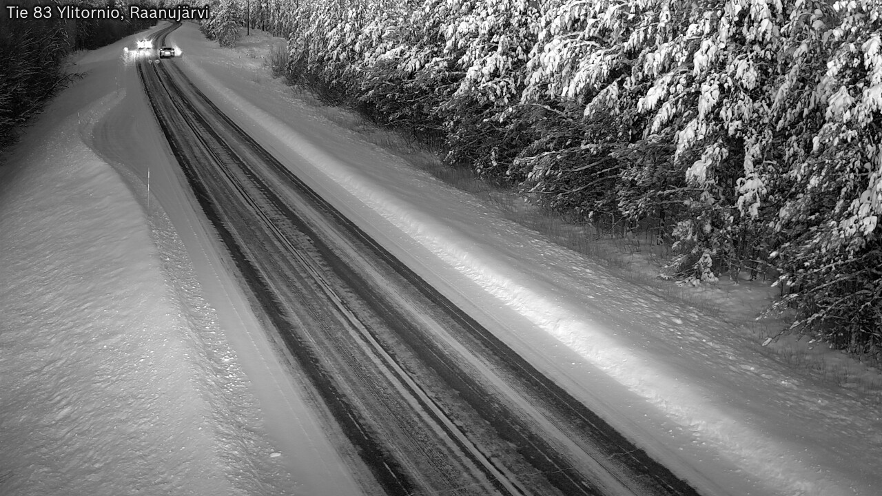 Weather Camera Image Road 83 Ylitornio, Raanujärvi, Ylitornio, Lappi
