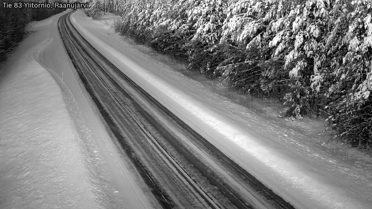 Weather Camera Image Road 83 Ylitornio, Raanujärvi, Ylitornio, Lappi