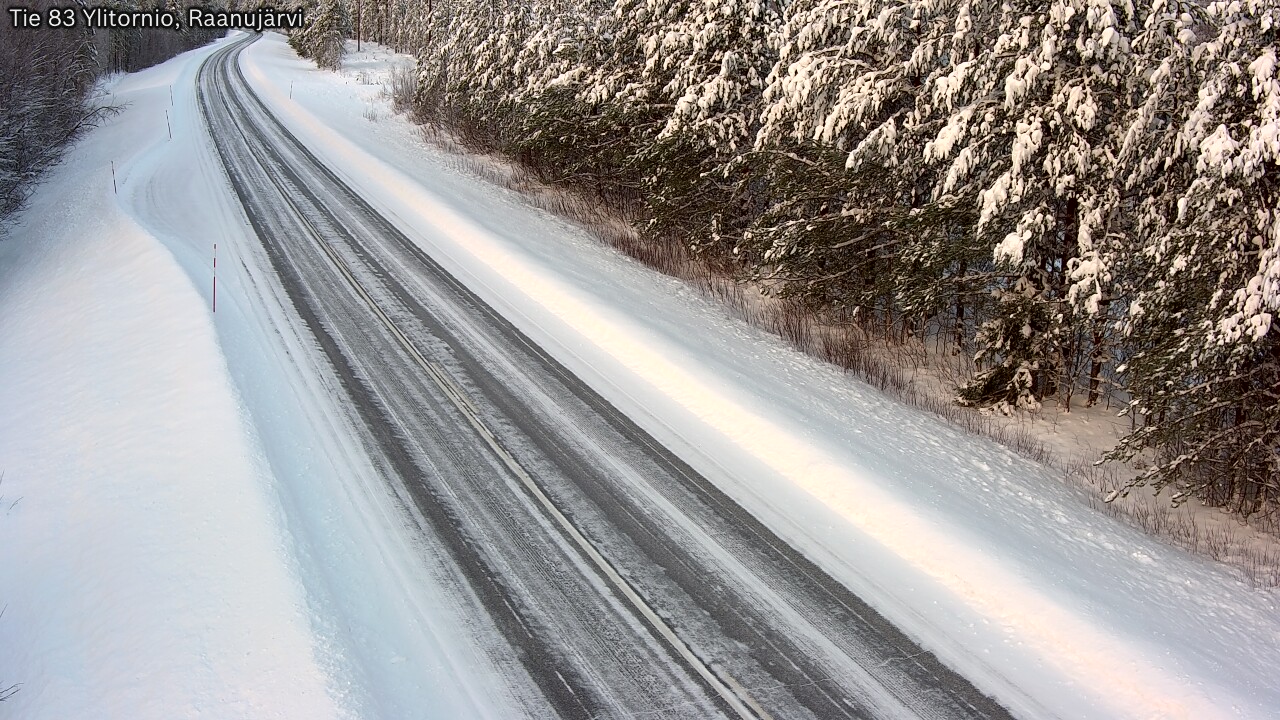 Weather Camera Image Road 83 Ylitornio, Raanujärvi, Ylitornio, Lappi