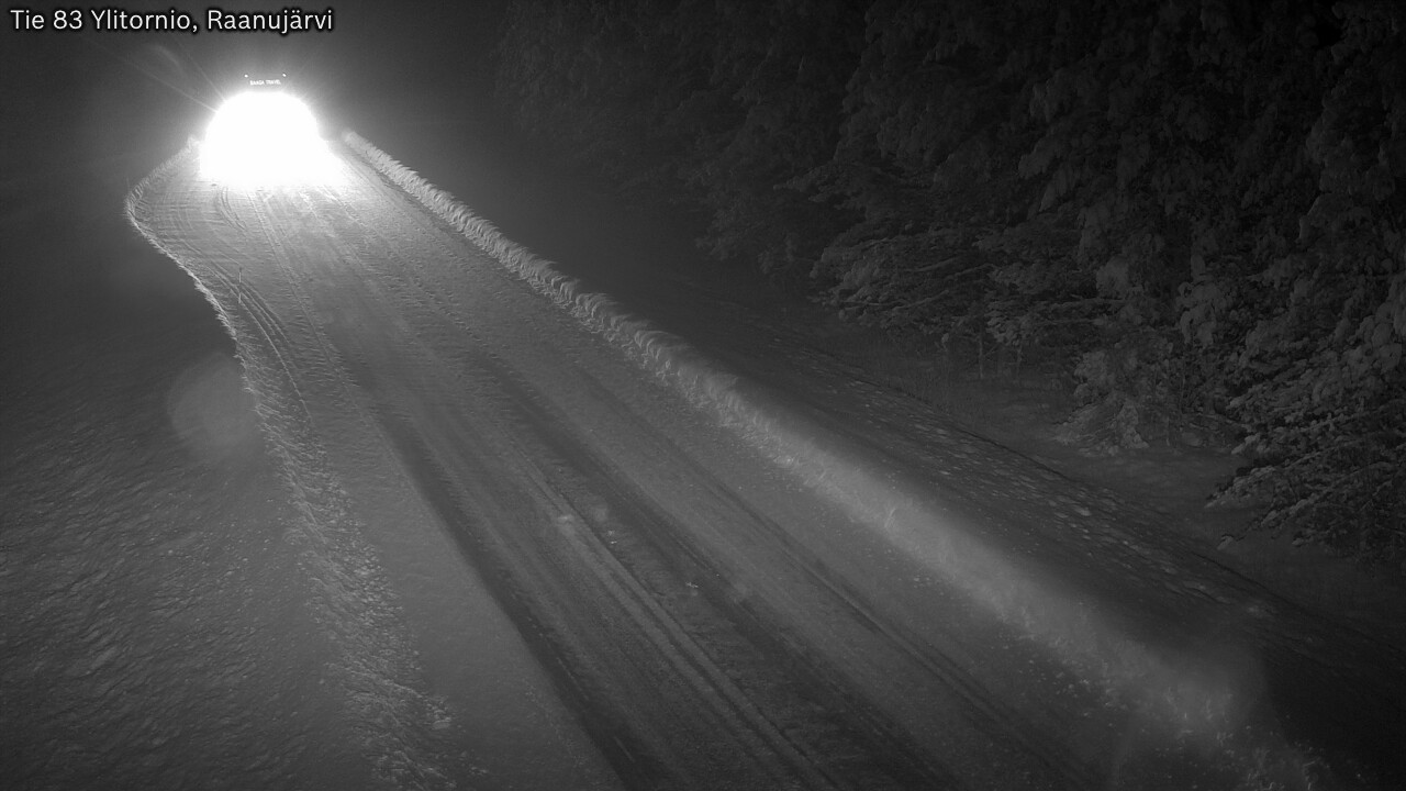 Weather Camera Image Road 83 Ylitornio, Raanujärvi, Ylitornio, Lappi