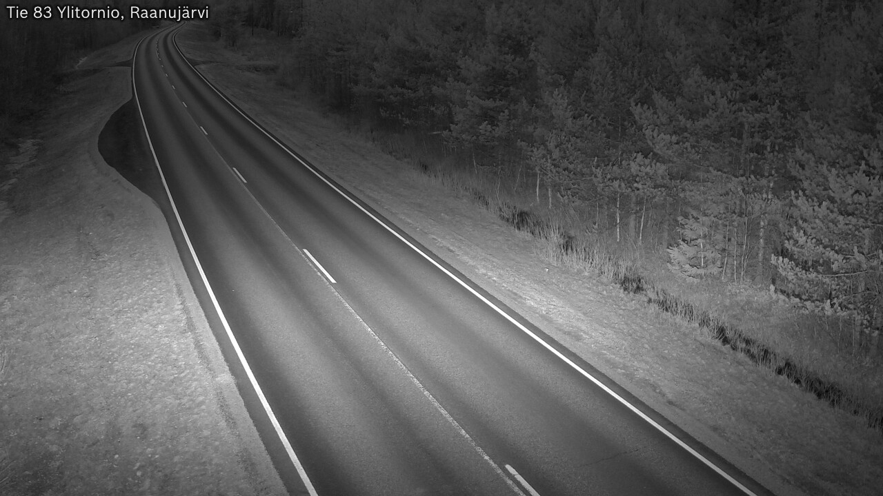 Weather Camera Image Road 83 Ylitornio, Raanujärvi, Ylitornio, Lappi