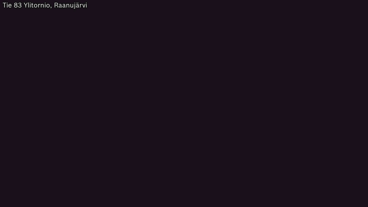 Weather Camera Image Väg 83 Övertorneå, Raanujärvi, Ylitornio, Lappi