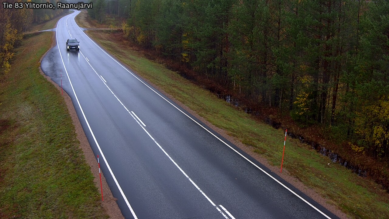 Weather Camera Image Road 83 Ylitornio, Raanujärvi, Ylitornio, Lappi