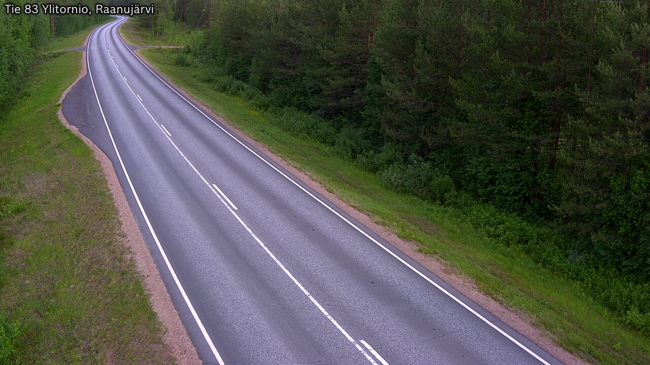 Weather Camera Image Road 83 Ylitornio, Raanujärvi, Ylitornio, Lappi
