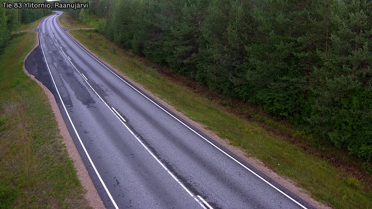 Weather Camera Image Road 83 Ylitornio, Raanujärvi, Ylitornio, Lappi