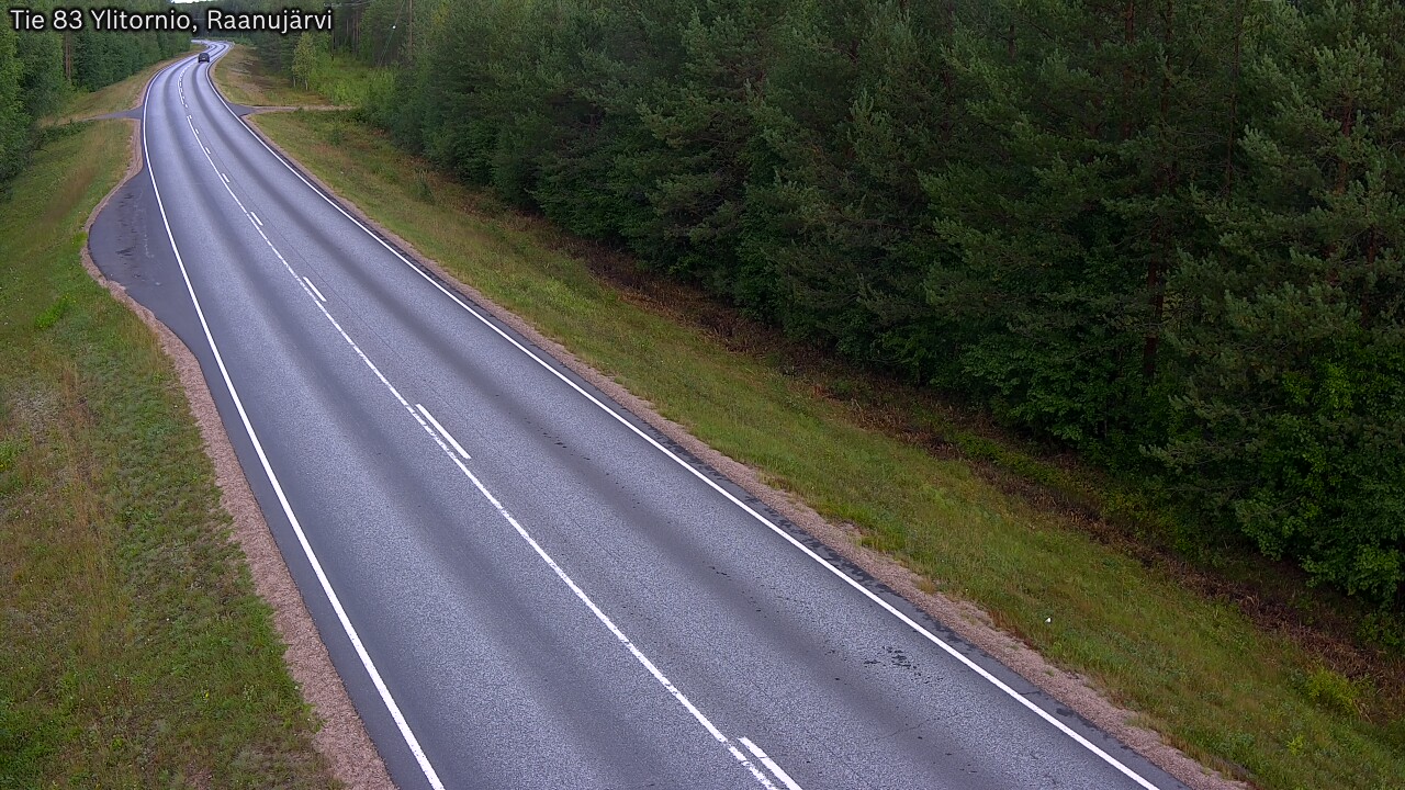 Weather Camera Image Väg 83 Övertorneå, Raanujärvi, Ylitornio, Lappi