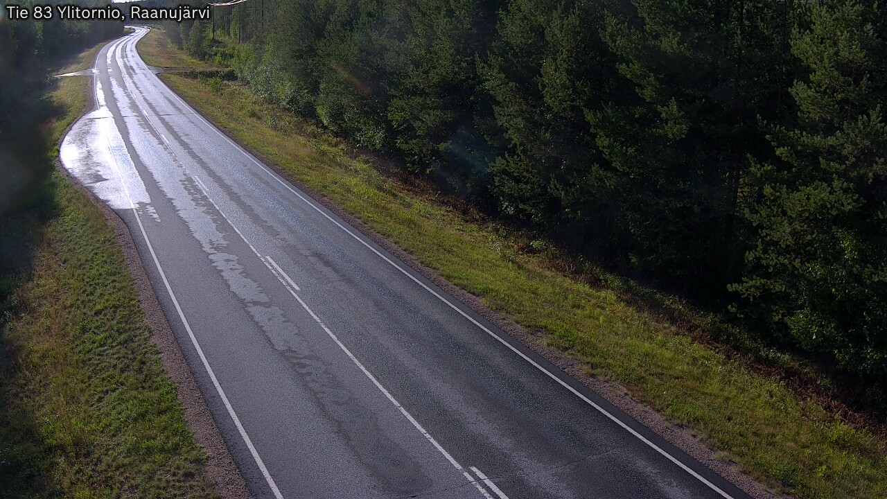 Weather Camera Image Road 83 Ylitornio, Raanujärvi, Ylitornio, Lappi