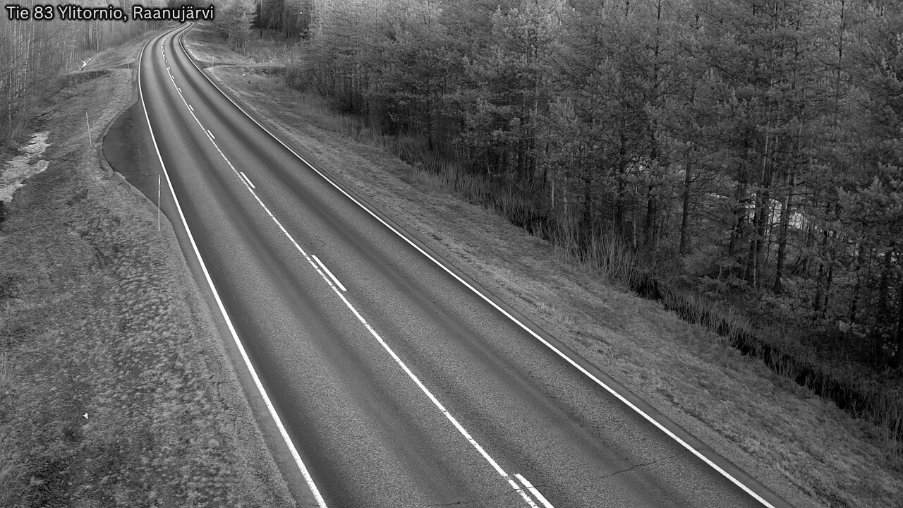 Weather Camera Image Road 83 Ylitornio, Raanujärvi, Ylitornio, Lappi