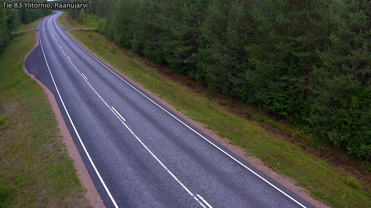 Weather Camera Image Road 83 Ylitornio, Raanujärvi, Ylitornio, Lappi