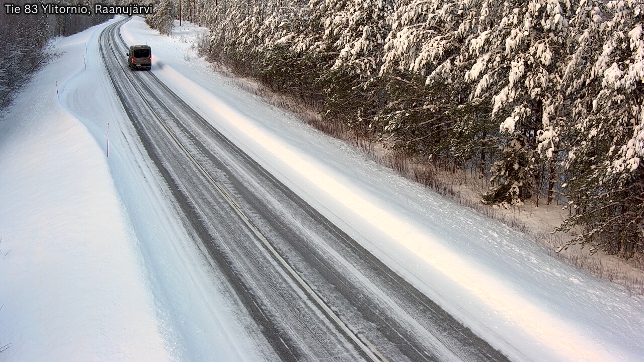 Weather Camera Image Road 83 Ylitornio, Raanujärvi, Ylitornio, Lappi