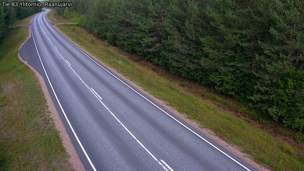 Weather Camera Image Väg 83 Övertorneå, Raanujärvi, Ylitornio, Lappi