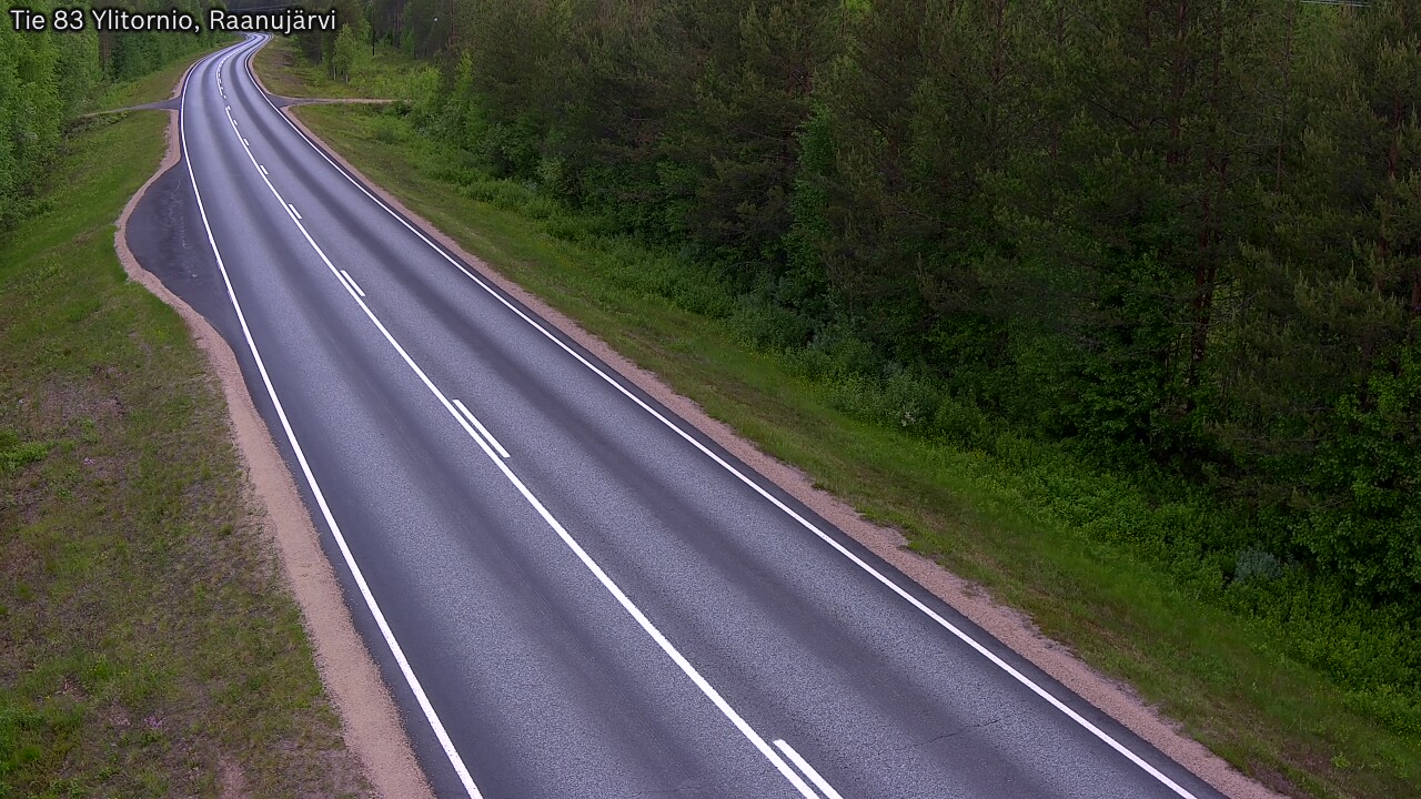 Weather Camera Image Road 83 Ylitornio, Raanujärvi, Ylitornio, Lappi