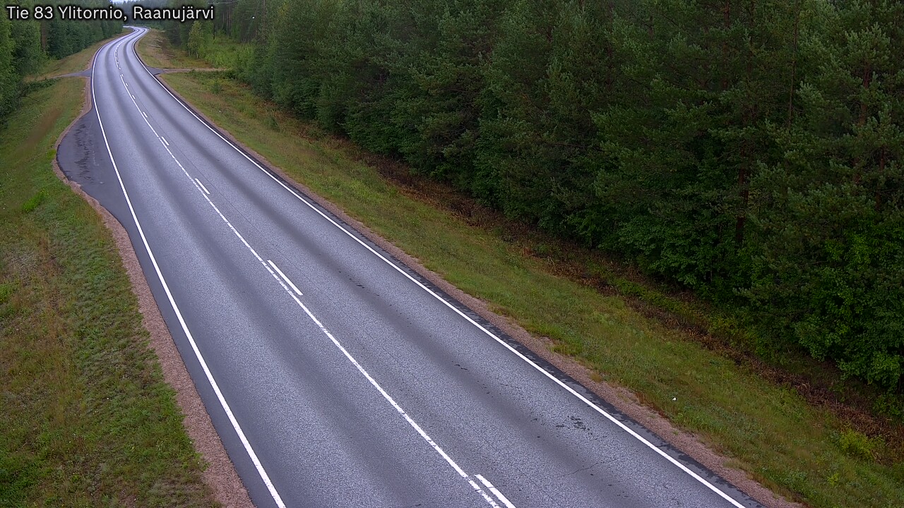 Weather Camera Image Väg 83 Övertorneå, Raanujärvi, Ylitornio, Lappi