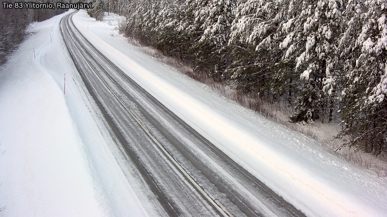 Weather Camera Image Road 83 Ylitornio, Raanujärvi, Ylitornio, Lappi