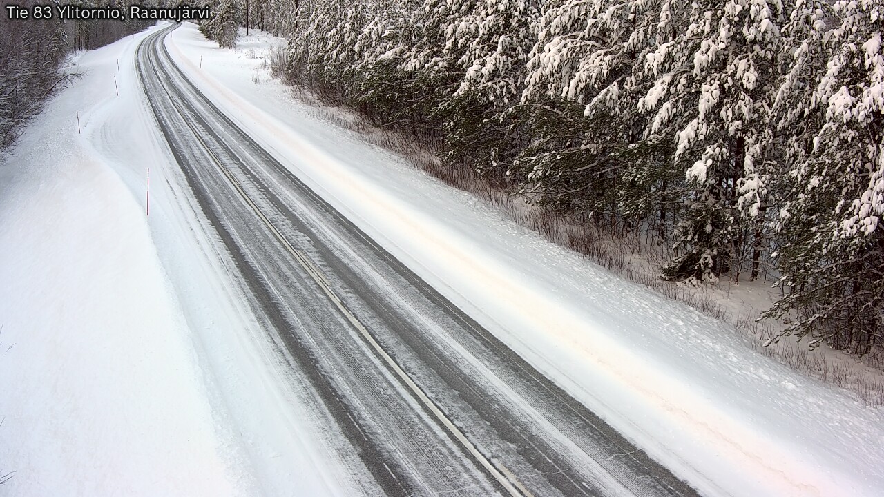 Weather Camera Image Road 83 Ylitornio, Raanujärvi, Ylitornio, Lappi
