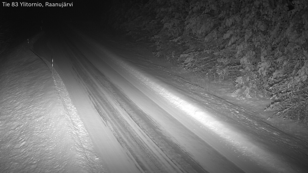 Weather Camera Image Road 83 Ylitornio, Raanujärvi, Ylitornio, Lappi