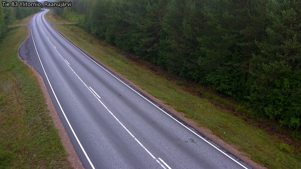 Weather Camera Image Väg 83 Övertorneå, Raanujärvi, Ylitornio, Lappi