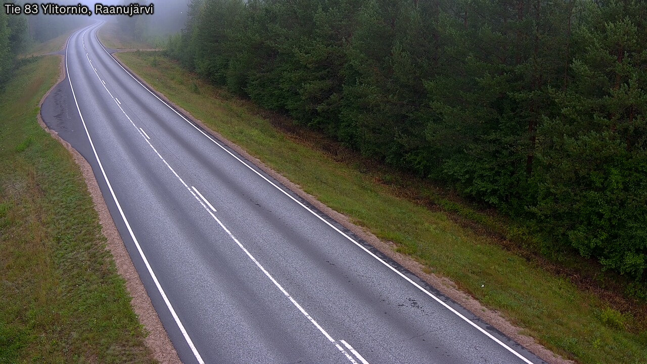 Weather Camera Image Väg 83 Övertorneå, Raanujärvi, Ylitornio, Lappi