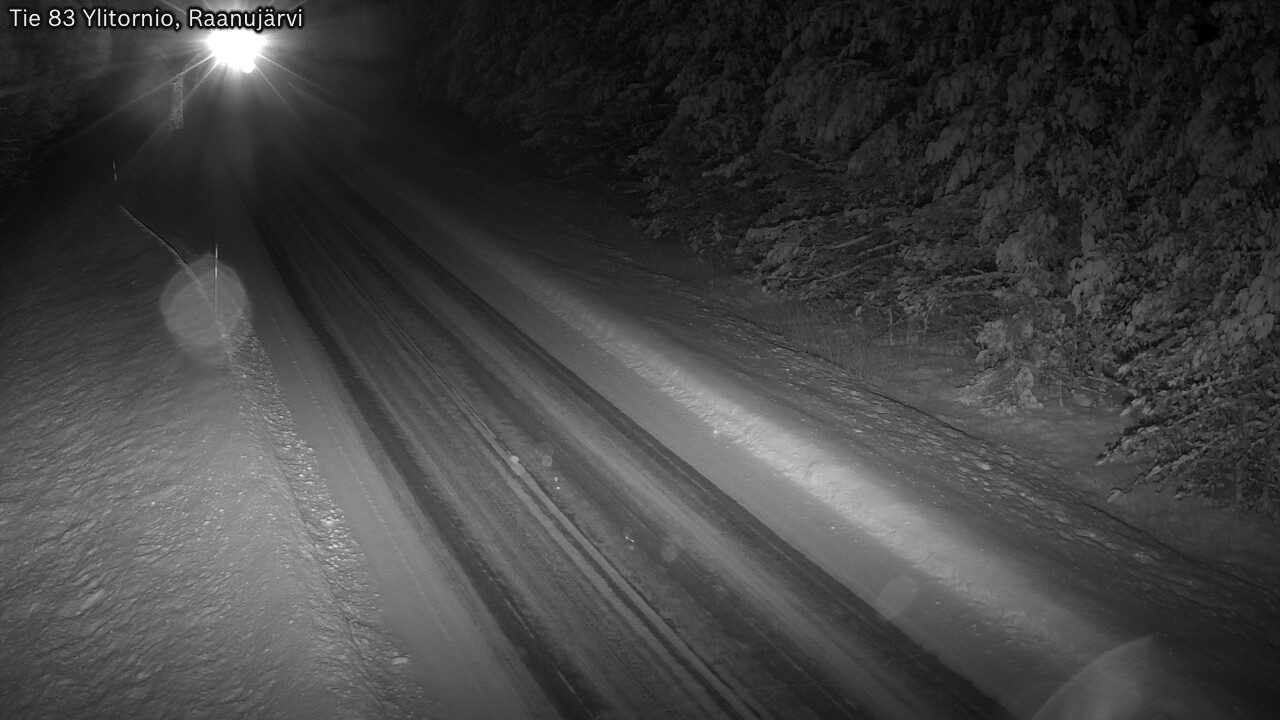 Weather Camera Image Road 83 Ylitornio, Raanujärvi, Ylitornio, Lappi