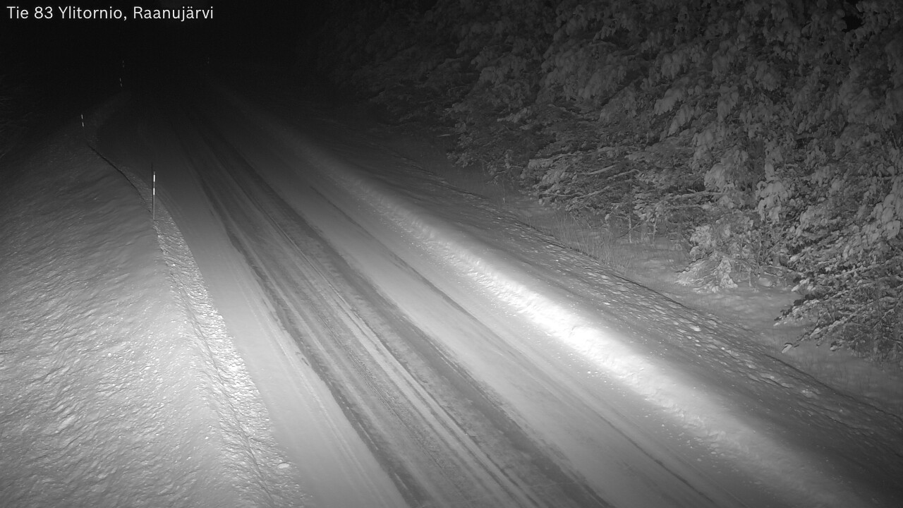Weather Camera Image Road 83 Ylitornio, Raanujärvi, Ylitornio, Lappi