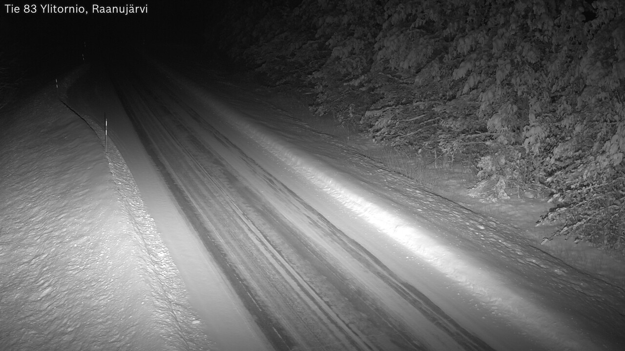Weather Camera Image Road 83 Ylitornio, Raanujärvi, Ylitornio, Lappi
